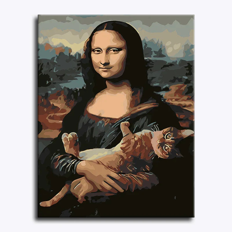Mona and Her Feline – Paint by Numbers - My Store