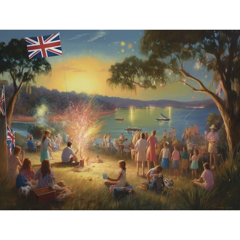 Australia Day at Sunset – Paint by Numbers - My Store