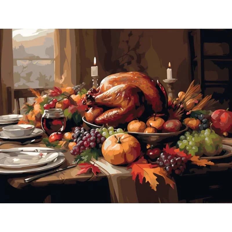 Thanksgiving Feast – Paint by Numbers - My Store