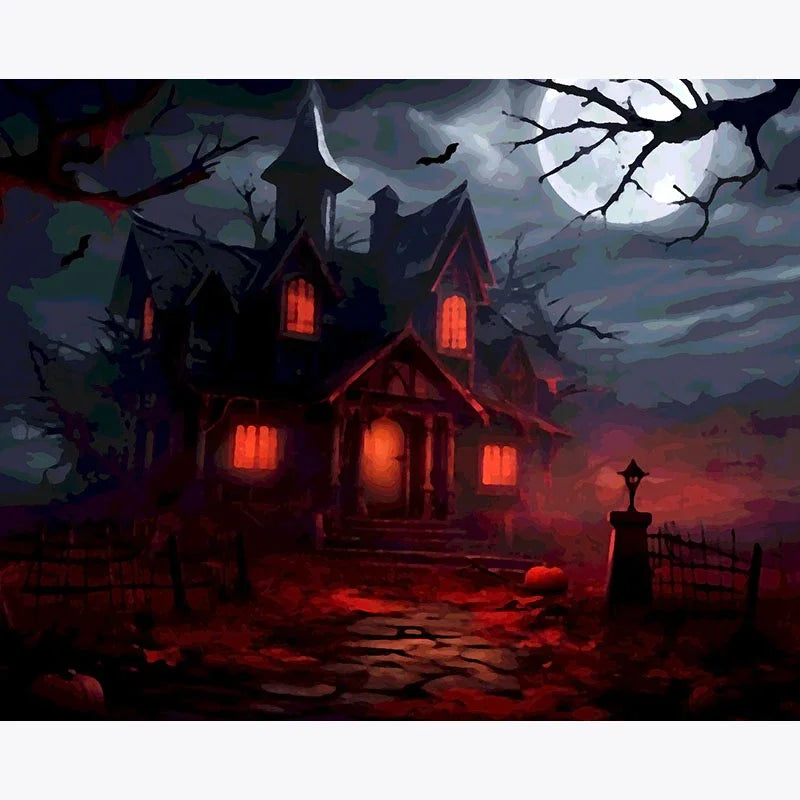 Moonlit Manor – Paint by Numbers