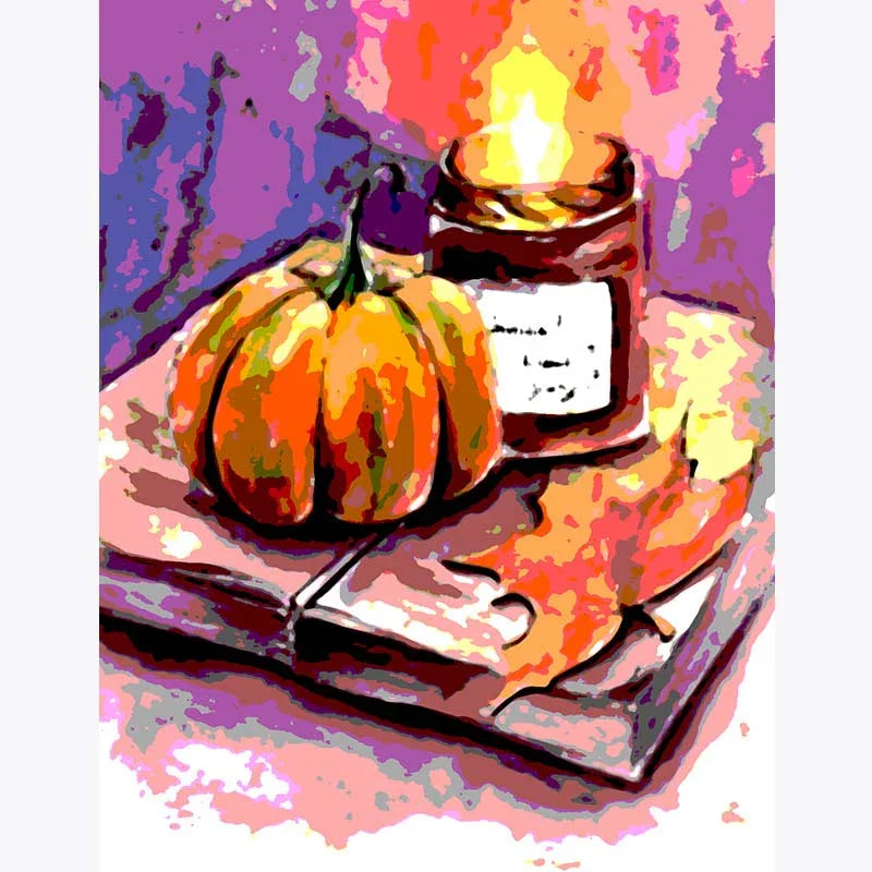 Pumpkins & Pages – Paint by Numbers