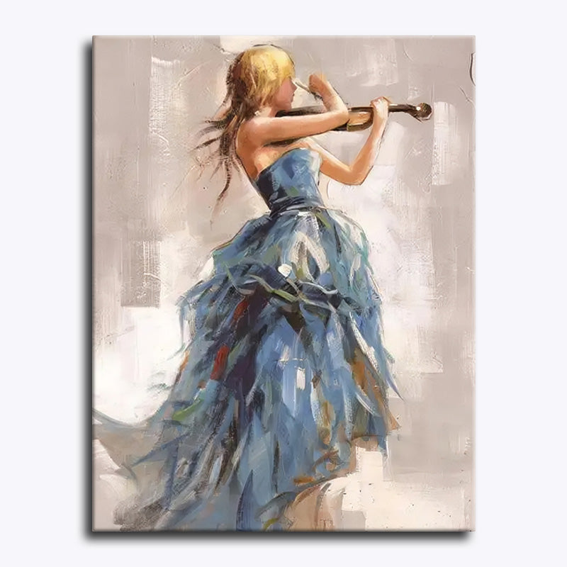 The Blue Violinist – Paint by Numbers