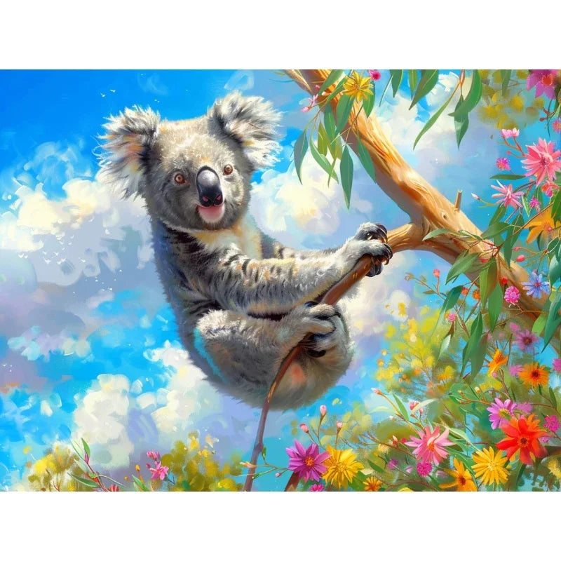 Koala in Bloom – Paint by Numbers - My Store